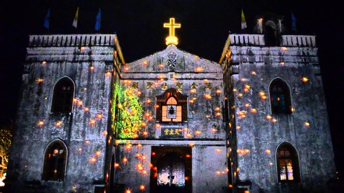 basilica de wan jin iluminada