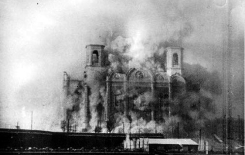 destruccion de la catedral de san pedro y san pablo