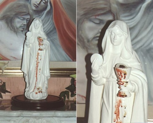 estatua madre de la eucaristia