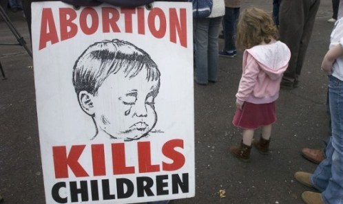 cartel contra el aborto en ingles