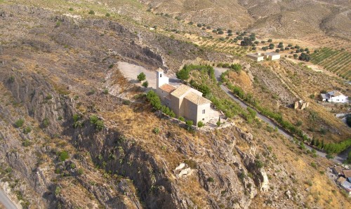 vista aerea de la ermita de Virgen de la Peña
