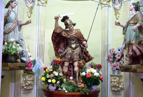 San Miguel del Milagro en la iglesia de Tlaxcala