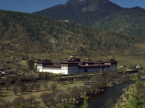 Tashichoedzong Bhutan Sede del Gobierno