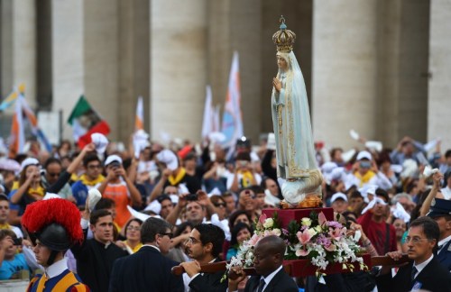 imagen de virgen de fátima en el vaticano