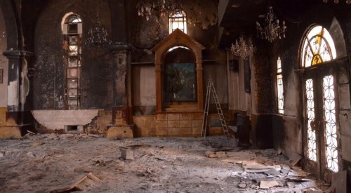iglesia cristiana destruida
