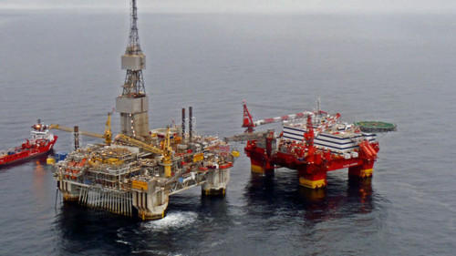 plataforma de petroleo en mar de noruega