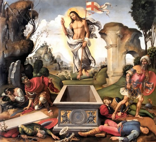 pintura de la resurrección de jesus