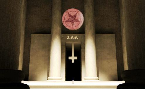 altar de misa satanica