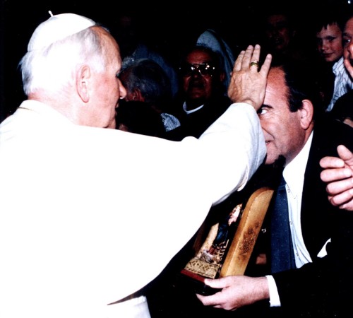 giorgio y Juan Pablo II 13 mayo 1992