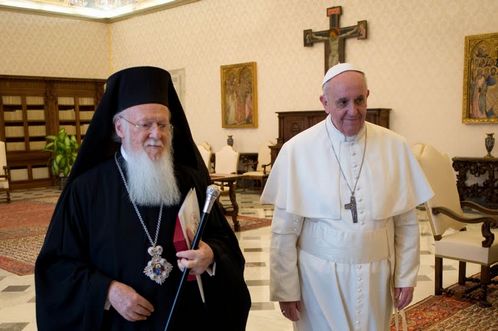 patriarca bertolome y papa francisco
