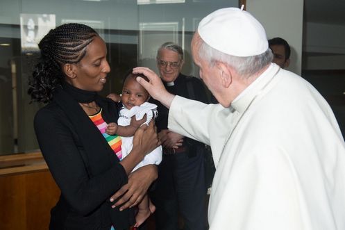 La sudanese Meriam incontra il Papa