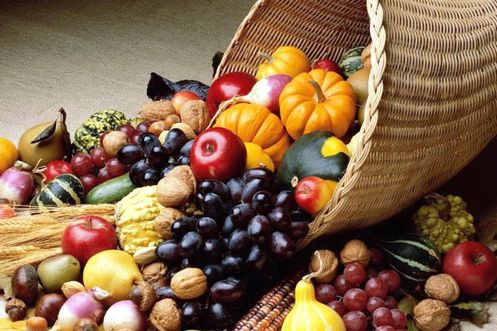 frutas y granos de dieta mediterranea