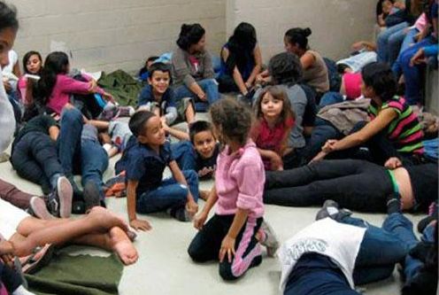 niños detenidos por la Border Patrol en la frontera de Texas