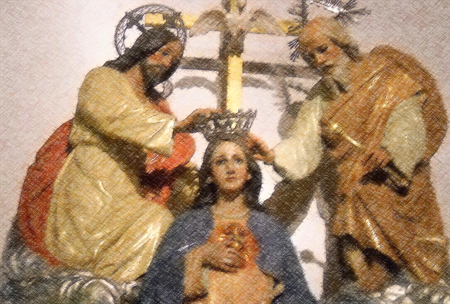 Jesús se Aparece para Instaurar la Devoción a la Victoriosa Reina del Mundo