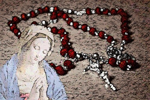 Virgen Maria y el rosario