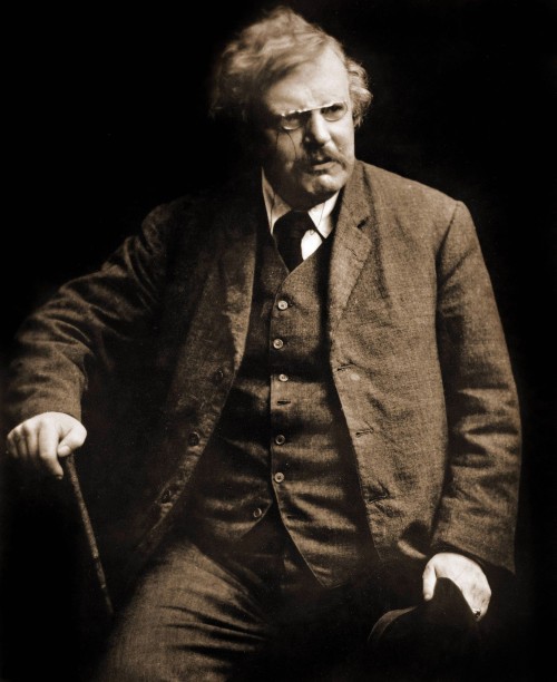 Gilbert Keith Chesterton (1874-1936), écrivain anglais.