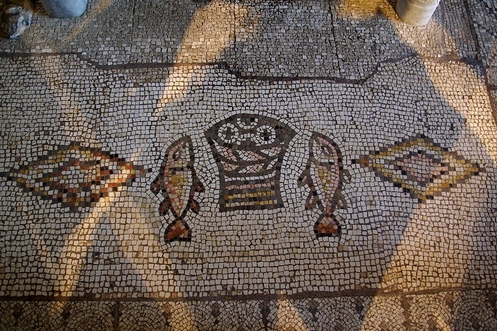 mosaico de la multiplicacion tabgha israel