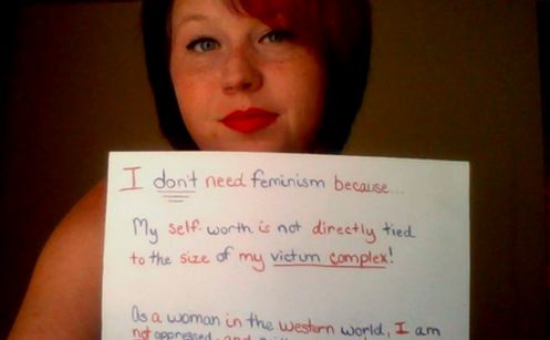 mujeres contra el feminismo