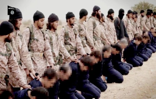 estado islamico para degollar prisioneros