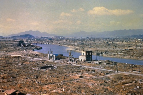 vista de hiroshima luego de la bomba