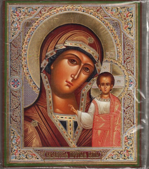 Kazanskaya icon of Mother of God Wood