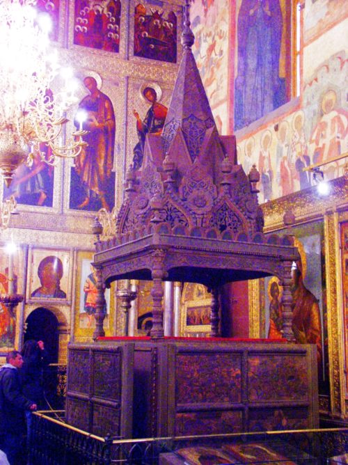 Trono del Zar en la Catedral de la Dormición