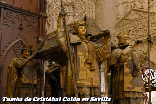 Tumba de cristobal Colon en Sevilla