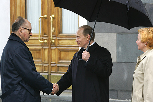 General Jaruzelski y Vladimir Putin