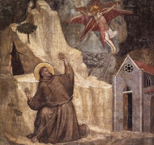 Giotto san francisco recibiendo estigmas