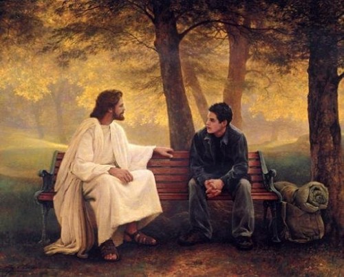 jesus hablando con joven