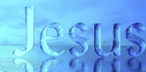 nombre jesus en el agua