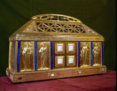 Relicario con las Reliquias de Santa Hildegarda de Bingen