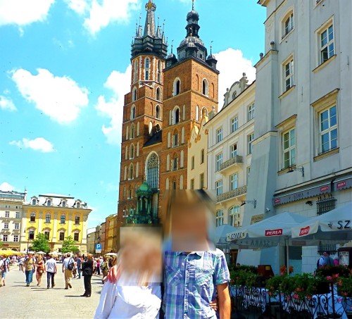 Con mi hijo en Polonia mayo 2013