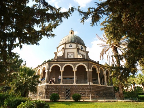 Iglesia del Monte de las Bienaventuranzas en Galilea