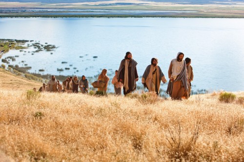 jesus y discipulos sermon del monte fondo