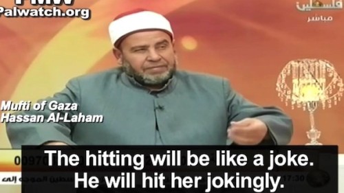 mufti de palestina golpear a las mujeres