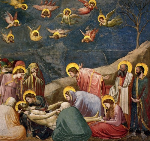jesus descendido de la cruz lamentos Giotto