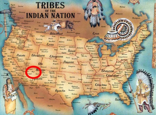 terrirtorios de las tribus indias en norteamerica