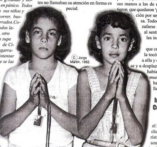 Niñas Aida Rivera, y Migdaly Cintrón vieron y conversaron con la Virgen María en la Santa Montaña en 1982