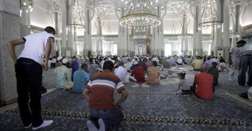 musulmanes en mezquita
