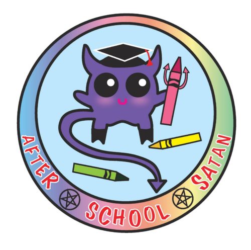 logo club escolar satanico