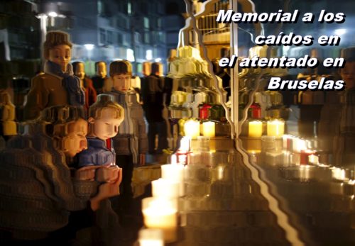 memorial de atentado en bruselas