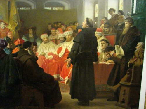 Lutero hablando sobre la reforma