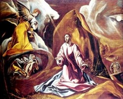 Resultado de imagen para La OraciÃ³n y agonÃ­a de Jesucristo en el Huerto de los Olivos.